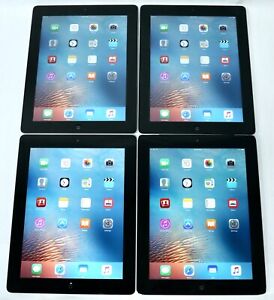 4 LOT Apple iPad (iPad 2 (3) & iPad 3 (1) w/ WiFi + Verizon Wireless) - READ
