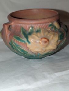 Vintage Roseville Pottery Vase - Yellow Peony 661-3