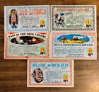 1964 NUTTY AWARDS CARDS (5 DIFFERENT) TOPPS~FREE SHIPPING!