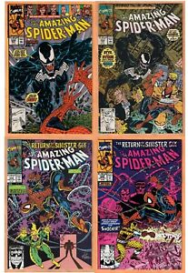 Marvel THE AMAZING SPIDER-MAN Nos. 332 333 334 335 (1990) Venom! NICE LOT!