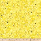 Honey Bee Farm Yellow Flying Bees on Honey Combs Fabric By Half Yard Increments