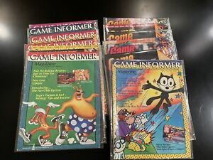 Vintage Game Informer Magazines - 14 Issues In Collector Bags From 1991 - 1995