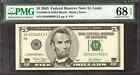 2003 $5 FEDERAL RESERVE NOTE FR.1990H LOW SERIAL #12 PMG GEM UNC 68 EPQ (012A)