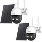 2Packs 4MP Wireless Solar Camera WiFi Solar Security Camera System IP Camera