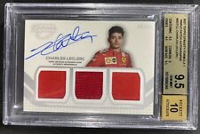 2021 Topps Dynasty Formula 1 F1 Charles Leclerc Triple Relic AUTO /10 BGS 9.5