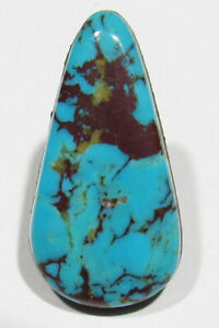 Large 9.5ct Natural 1974 Lavender Pit Bisbee Turquoise Cabochon 26mm x 13.5mm