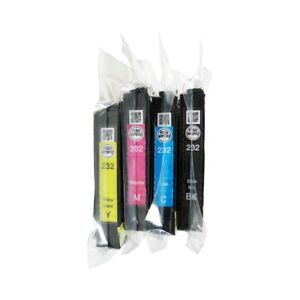 4PK Genuine Epson 232 Black/Cyan/Magenta/Yellow/ Standard Yield Ink Cartridges