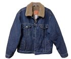 Levi's 705203790 Sherpa Lined Standard Trucker Vintage Mens Denim Blue Jacket XL