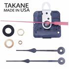 Made in USA Takane Quartz Battery Clock Movement Kit with Hands, Multiple Sizes