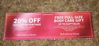 New ListingBATH AND BODY WORKS 20% OFF & BODY CARE GIFT  COUPON EXPIRES 6/2/2024