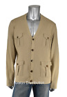 Ralph Lauren Purple Label Tan Cashmere Military Cardigan Sweater XXL New $1695