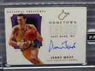 2017-18 National Treasures Jerry West Hometown Heroes Black Box Auto #1/1 Lakers