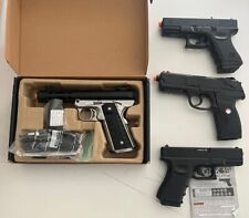 4 AIRSOFT BB PISTOLS GLOCK 19 RUGER P345 WE-TECH GALAXY