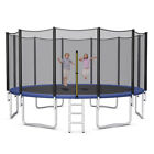 16 FT Outdoor Trampoline Bounce Combo W/Safety Closure Net Ladder