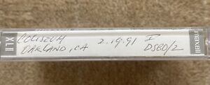 New ListingGrateful Dead Live Cassette Tape: Oakland Coliseum CA,2-19-1991