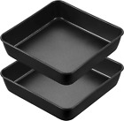8 X 8 Baking Pan Set of 2, Non-Stick Square Cake Pan for Oven, Stainless Steel B