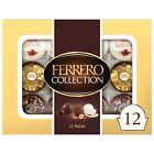 Ferrero, 12 Count, Premium Gourmet Assorted Hazelnut Milk Chocolate, Collection