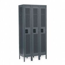 Wardrobe Locker 2HFL2, 36 in Wd x 18 in Dp x 78 in Ht, 3 Units Wide