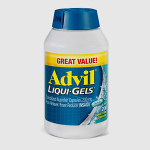 Advil Liqui-Gels Ibuprofen, 200 Mg Liquid Filled Capsules 200 Ct