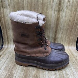 Sorel Lace Up Steel Shank Men’s Size 8 Women’s 10 Buffalo Insulated Snow Boots