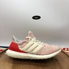 Adidas Womens UltraBoost 4.0 Running Shoes White Action Red DB3209 US Size 8.5