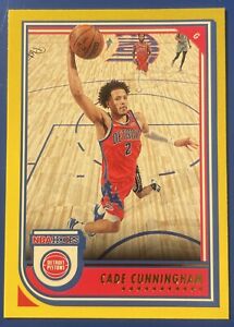New Listing2022-23 Panini Hoops Basketball #59 Yellow Cade Cunningham Detroit Pistons