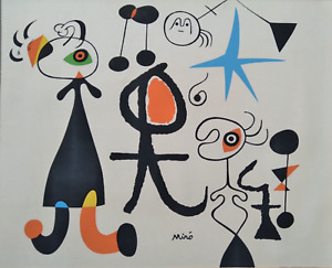 Vintage Modern Classic Series Joan Miro Hope #233 Silkscreen Art Print