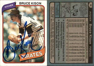 New ListingBruce Kison Signed 1980 Topps #28 Card Pittsburgh Pirates Auto AU