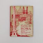 Vtg 1960 Pictorial Map Of Rome - Pianta Panoramica Di Roma - Augusto Trabacchi
