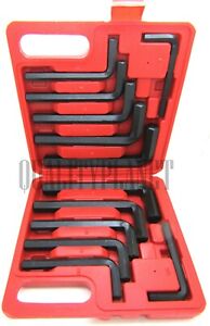 12 Pc JUMBO METRIC SAE Hex Keys Set Allen Wrenches MM Standard Large Tools