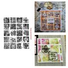 Alphabet Flowers Clear Rubber Stamps DIY Scrapbooking Embossing Craft Card Album