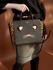 Kate Spade Hayden Leopard “Run Wild” Black Cat Bag - fun and unique