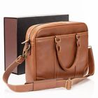 Luxorro Laptop Bag for Men |Soft, Messenger Bag / Men W/Hand Stitching