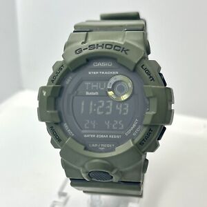 Casio G-Shock G-Squad Men's Bluetooth Multifunction Green Resin Watch GBD-800-1B