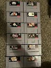 Lot of 10 SNES game cartridges Sports And Casino Games