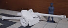 New Listing75mm Pak 40 German Artillery Cannon WW2 3D Printed White PLA 1/32 Army Man Scale
