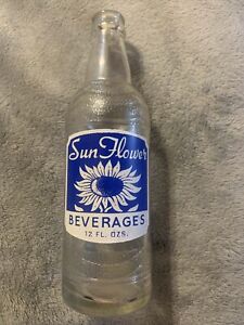 Sunflower Beverages Acl Soda Bottle By Tip Bottling Co Norton, VA. Virginia LGW