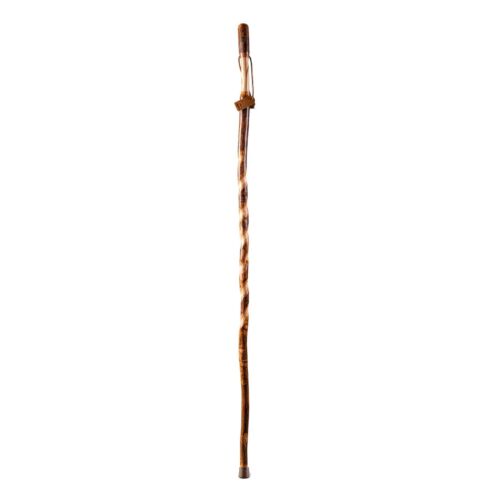 Brazos Twisted Hickory Wood Walking Stick 55 Inch Height