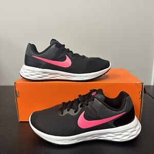Size 6W - Nike Revolution 6 NN Running Shoes Black/Hyper Pink