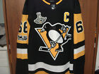 PITTSBURGH PENGUIN BLACK JERSEY LEMIEUX ADDIDAS 56...SHIP LOWER 48 ONLY.