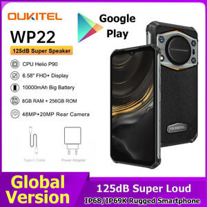 Hot Oukitel WP22 10000mAh IP68 Rugged Phone 8GB+256GB 20MP Night Vision Dual NFC