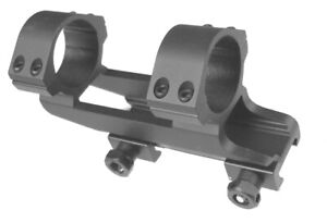 30mm Scope Dual Ring, High Profile one Piece Offset / Cantilever Picatinny Rail