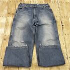 Abercrombie Fitch  Carpenter Jeans Vintage Made In USA 32R (33X31) Distressed