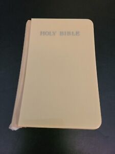 Small White Hardback Holy Bible Old New Testament