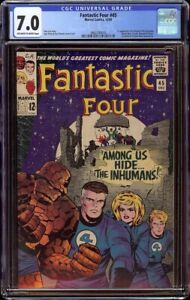 Fantastic Four # 45 CGC 7.0 OW/W (Marvel, 1965) 1st appearance Inhumans