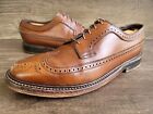 Florsheim Imperial Vtg V Cleat Longwing Brown Leather Shoes Sz 9 D.