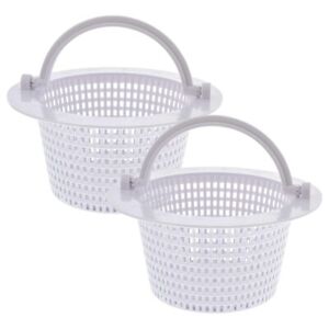 Swimming Pool Skimmer Replacement Basket with Handle, 2 Pack - Above Ground