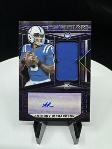 New Listing2023 Panini Obsidian Anthony Richardson RPA #222 Rookie RC Patch Auto 4/75