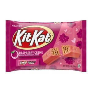 KitKat Raspberry Creme Minis 8.4oz Exp. 12/2024 Rare Limited addition (2 bags)