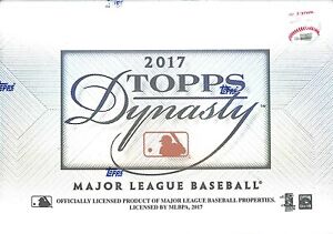 2017 Topps Dynasty Baseball Sealed Hobby Box